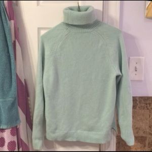 J. Crew Mint Wool/Cashmere Sweater Size M